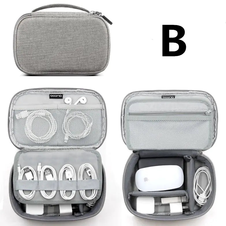 Multi-Functional Digital Storage Bag for Cables & Devices