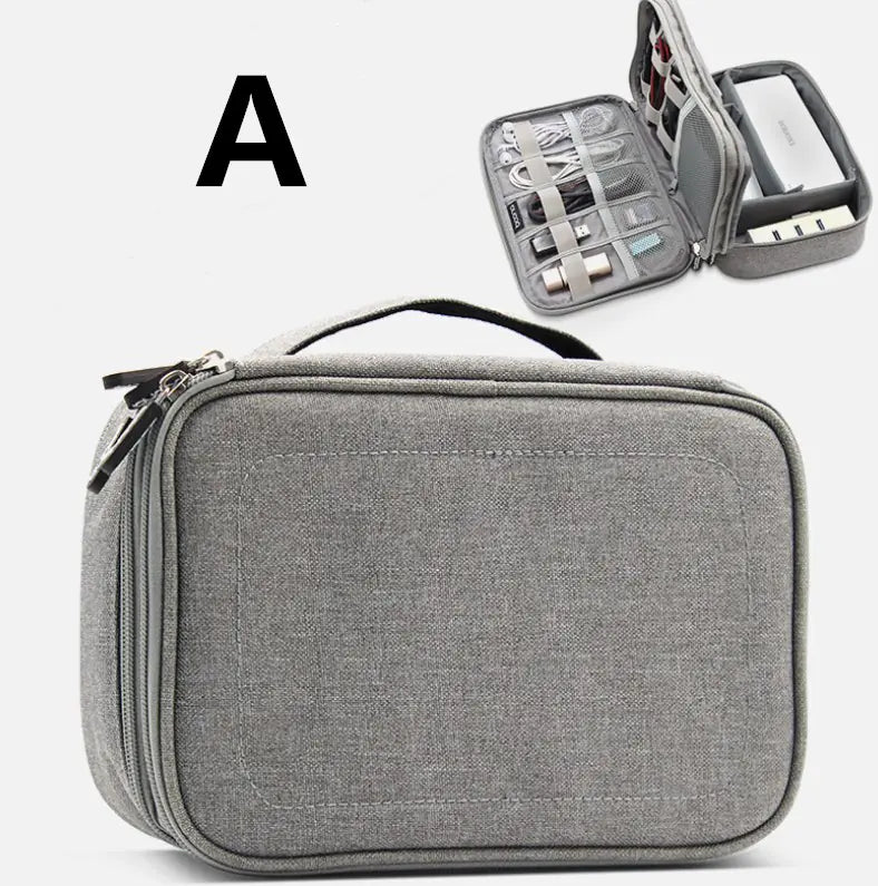 Multi-Functional Digital Storage Bag for Cables & Devices